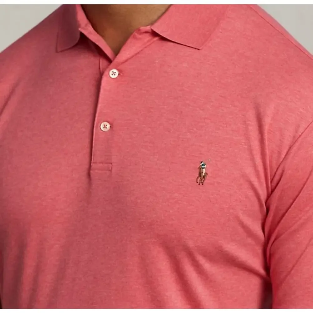 Polo Ralph Lauren Classic Fit Polo Shirt Men's 3XLT Rose Heather Pink NWT